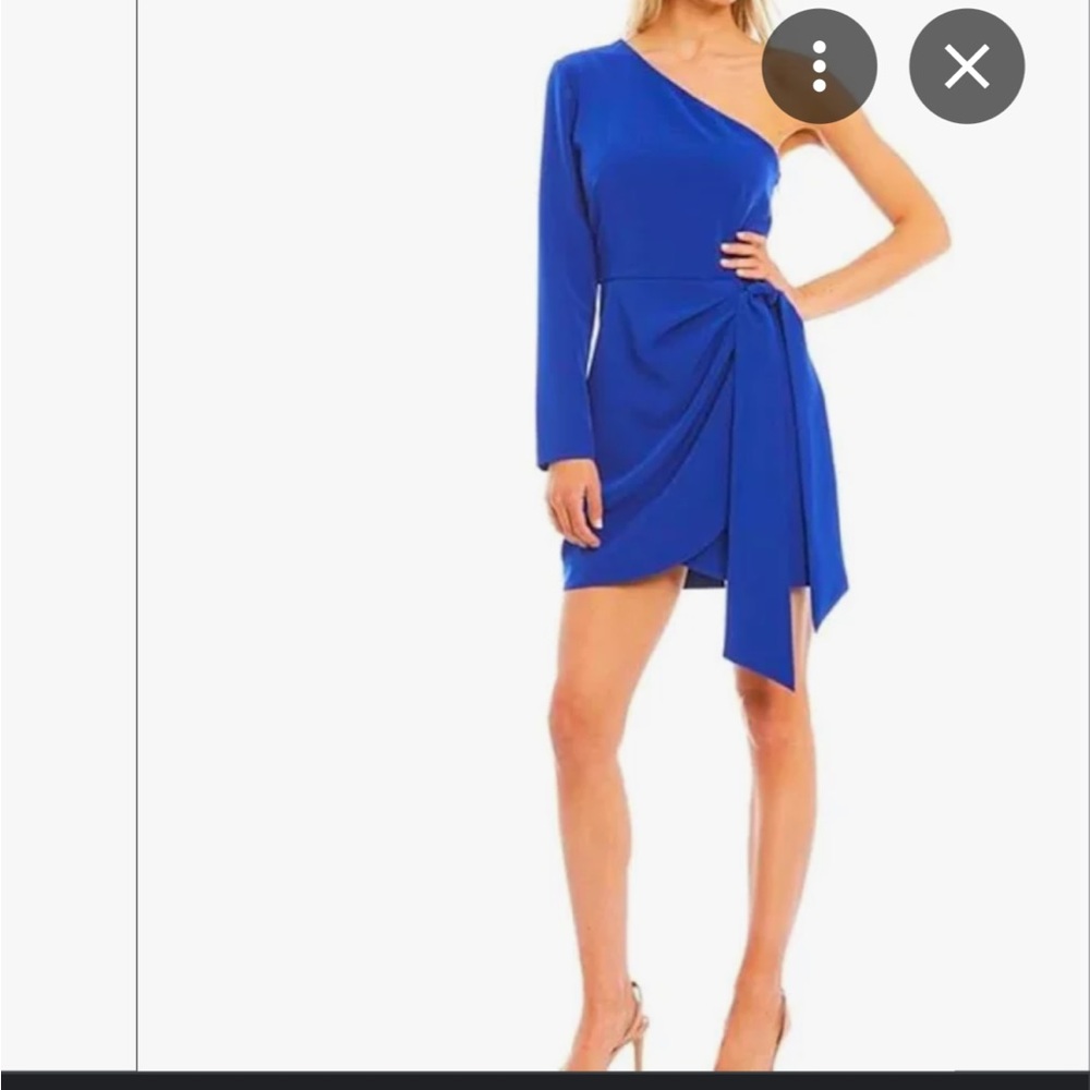 Gianni Bini One Shoulder Cobalt Mini Dress - size 0